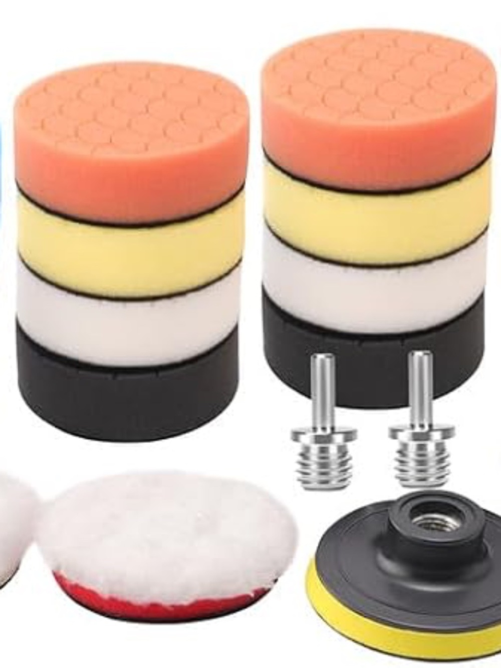Buffing Pads, Polishing Pad Kit, Buffer for Car Detailing, Polishing 22 Pieces